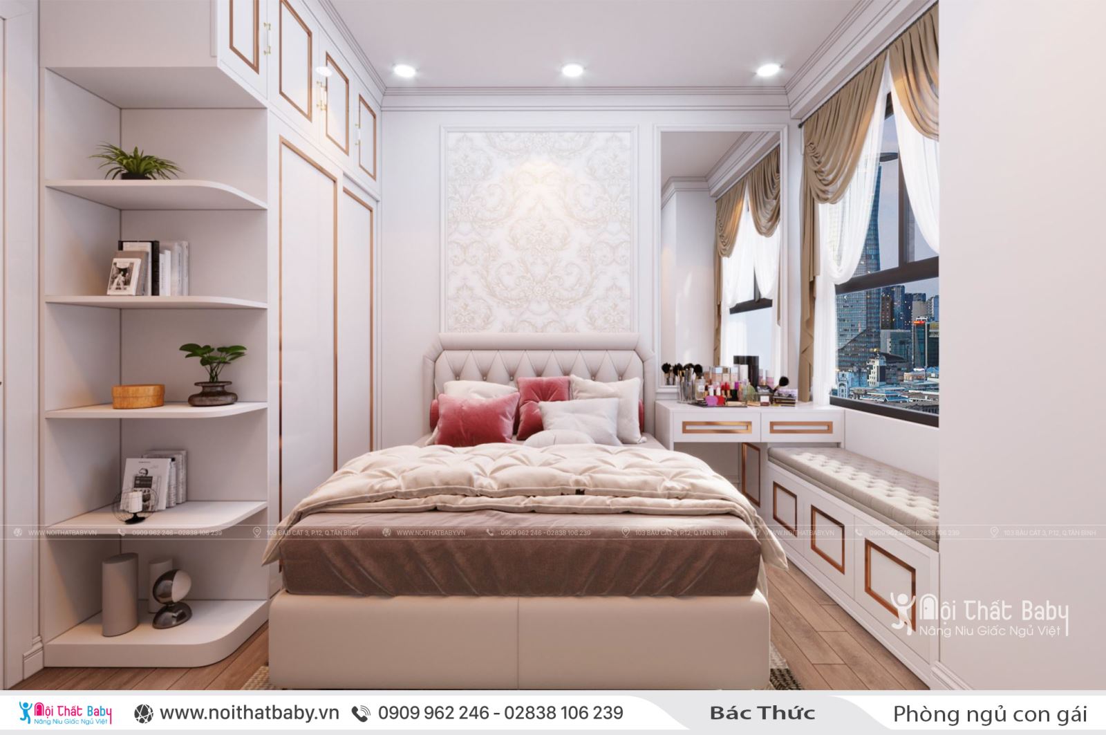 Thiết kế nội thất nguyên căn - phong cách tân cổ điển tại Saigon South Residences 